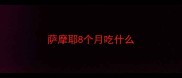 萨摩耶8个月吃什么
