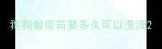 狗狗做疫苗要多久可以洗澡