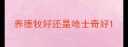 养德牧好还是哈士奇好