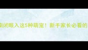青少年养宠指南闭眼入这5种萌宠新手家长必看的安全饲养手册