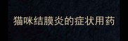 猫咪结膜炎的症状用药