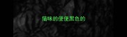 猫咪的便便黑色的