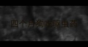 四个月狗吃驱虫药
