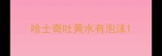 哈士奇吐黄水有泡沫