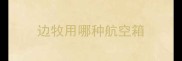 边牧用哪种航空箱