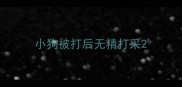 小狗被打后无精打采