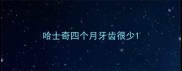 哈士奇四个月牙齿很少