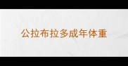 公拉布拉多成年体重