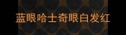 蓝眼哈士奇眼白发红