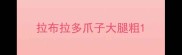 拉布拉多爪子大腿粗