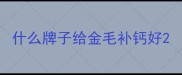 什么牌子给金毛补钙好