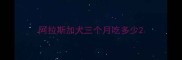 阿拉斯加犬三个月吃多少