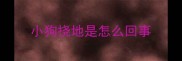 小狗挠地是怎么回事