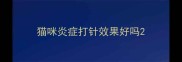 猫咪炎症打针效果好吗