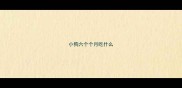 小狗六个个月吃什么