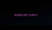 狗狗罐头哪个品牌好