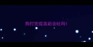 狗打完疫苗后会吐吗