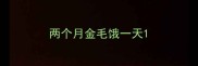 两个月金毛饿一天