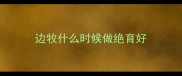 边牧什么时候做绝育好