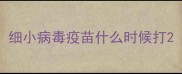 细小病毒疫苗什么时候打
