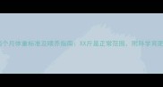 德牧两个月体重标准及喂养指南XX斤是正常范围附科学育肥方案