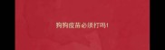 狗狗疫苗必须打吗