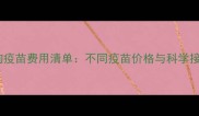 最新狗狗疫苗费用清单不同疫苗价格与科学接种指南