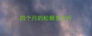 四个月的松狮多少斤