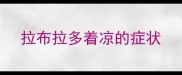拉布拉多着凉的症状
