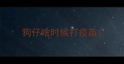狗仔啥时候打疫苗
