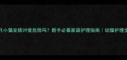 3个月小猫发烧39度危险吗新手必看家庭护理指南幼猫护理全攻略