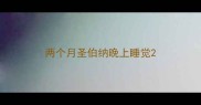 两个月圣伯纳晚上睡觉