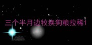 三个半月边牧换狗粮拉稀