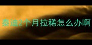 泰迪2个月拉稀怎么办啊