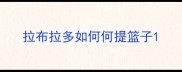 拉布拉多如何何提篮子