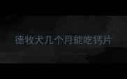 德牧犬几个月能吃钙片