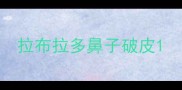 拉布拉多鼻子破皮