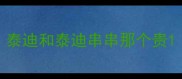 泰迪和泰迪串串那个贵
