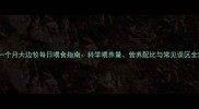 一个月大边牧每日喂食指南科学喂养量营养配比与常见误区全