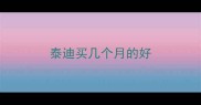 泰迪买几个月的好