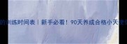 小狗回家后的训练时间表新手必看90天养成合格小天使保姆级教程