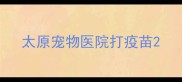 太原宠物医院打疫苗