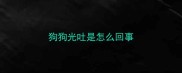 狗狗光吐是怎么回事