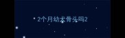 2个月幼犬骨头吗