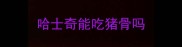 哈士奇能吃猪骨吗