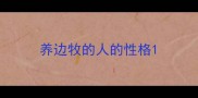 养边牧的人的性格