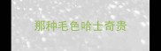 那种毛色哈士奇贵