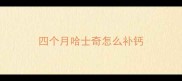 四个月哈士奇怎么补钙