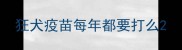 狂犬疫苗每年都要打么