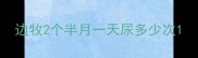 边牧2个半月一天尿多少次